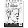 Anupam SketchO Sketch Book A4 Top Spiral Bound Sketchpad Acid Free Paper 140 GSM for Artists, Professional (50 Sheets, 100 Pages)
