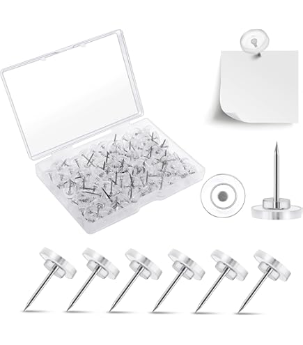 TA-VIGOR Lot De 50 Punaises Décoratives Robustes à Tête Plate Pour Mur