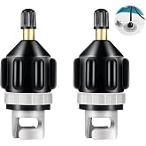 HstiaLving 2 Inflatable Valve Adapters Paddle Surf Kayak Boats Rubber | Durable materials pressure, lightweight portable trav