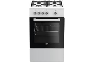 Beko fsg52000dwc – Cuisine (Autonome, Blanc, Rotatif, Avant, Gaz, Avant Moyenne