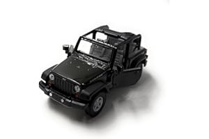 H-Customs Jeep Wrangler Rubicon Modellauto Auto Lizenzprodukt 1:34-1:39 Dunkel grün offen