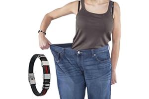 TOTKIKS Elite Titanion Wristband,Titanion Wristband,Titanium Magnetic Bracelet, Sugar Control Wristband for Men and Women,Anion Exercise Bracelet Silicone Burning Bracelet (Red)