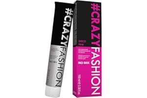 CAPELLO POINT Crazy Fashion, Colorazione Semipermanente in Crema, Senza Ammoniaca, Resorcina e PPD, Durata da 6 a 8 Shampoo, Tinta per Capelli Temporanea, Colore Disco Pink, 100 ml