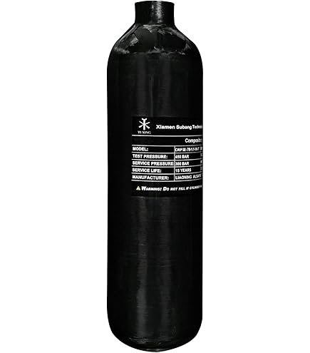 Serbatoio Aria Alluminio Pcp Paintball TUXING Serbatoio D'Aria In Alluminio Pcp Paintball, Serbatoio Bottiglia Aria 23CI 5/8-18UNF