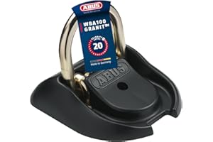 Abus ancrage pour mur et sol Granit WBA 100 - sécurité pour vélo et moto - boulon d’ancrage en acier spécial - niveau de sécurité 20 Taille Unique Noir