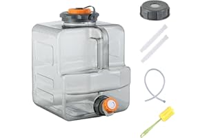 Sparkstarses 8-20L bidon d'eau avec Robinet, Canister d'eau de Camping Compatible avec Pompes à Eau électriques, réservoir d'eau Portable pour Camping, Outdoor, pêche, fête, VR
