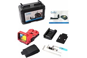 FIRECLUB Flip Red DOT Pistol Sight 3 MOA Mos RMR Slide Mount Backup Iron Sights