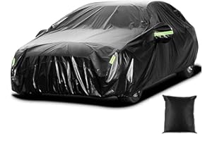 Sailnovo Pokrowiec na samochód, wodoszczelny, pełny garaż, plandeka na samochód, ochrona przed deszczem, słońcem, kurzem, oddychająca, ochrona przed promieniowaniem UV, na zimę, lato, długość limuzyny