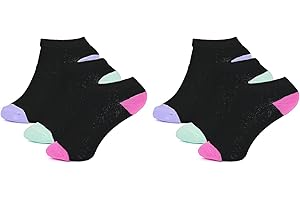 SOCKSVILLE Kids 6 Pairs Trainer Ankle Socks Unisex | Black/White Coloured Heel Toe | Indoor/Outdoor Sports, Running, Walking, Athletic | Home, School, PE, Everyday, Soft, Durable & Quick Drying | 4-14 Years