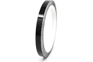 Finest Folia, 10 metrów, paski ozdobne do samochodu, motocykla, łodzi, modelarstwa, wybór kolorów, paski dekoracyjne, paski boczne szeroko?? 9 mm czarny błyszczący