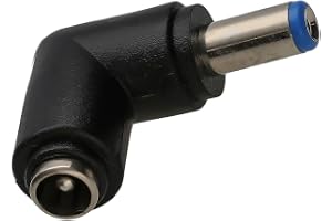 kenable DC-strömadapter 90 grader vinklad 5,5 x 2,1 mm hona till hane för CCTV-kameror och elektronik