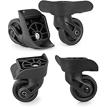 8 Ruote Di Ricambio Per Valigie Da 50mm - Con Cuscinetti, Assi E Viti, Kit Riparazione Universale, Colore Argento - Foto 8