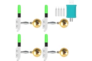‎FUFRE FUFRE Knicklichter Angeln, Elektronischer Bissanzeiger Angeln, LED Leuchtstäbe Angeln, LED Knicklicht Angeln, Fishing Glow Sticks Angelrute Schwimmt Knicklicht Angelzubehör