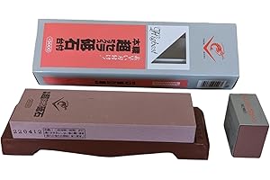 Sanelli Ambrogio, Naniwa Chosera, Pietra Affilacoltelli Professionale, Grana #3000, per la Finitura di Coltelli per Pesce Crudo, Frutti di Mare, Verdura, Splash&Go, Supporto Incluso, Made in Japan