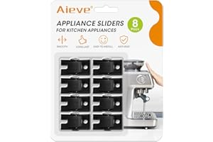 Aieve Suwaki do urządzeń kuchennych, 8 sztuk, małe urządzenie na blat kuchenny, nieobrotowe, idealne do przenoszenia ekspresu do kawy, frytkownicy powietrznej