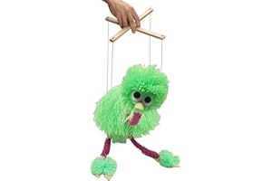 HUAYEEX 1/5 Marionette Ostrich with Strings - Ostrich String Puppet,String Doll Outdoor and Home Animal Puppets Hand Marionette for Kids, String Doll, Parent-Child Interactive Toys for