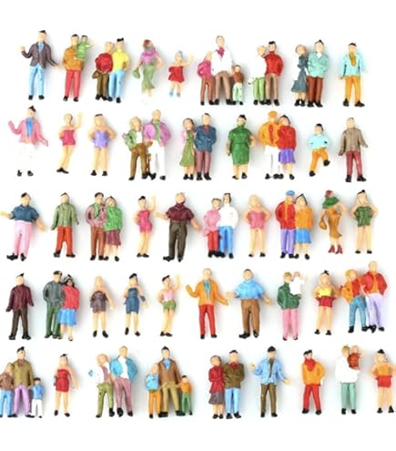 200 stuks Willekeurige Mensen Figuren 1:87 Schaal Model Trein Architecturale Plastic Figuren voor Miniatuur Scènes en Passagiers