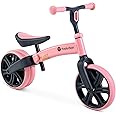 Yvolution 5024452, Junior Balance Bike, Pink, Multiple Adjustable Handlebar and Seat, Puncture-proof 9 Inch Wheels, Flexible Children's Balance Bike from 18 Months
