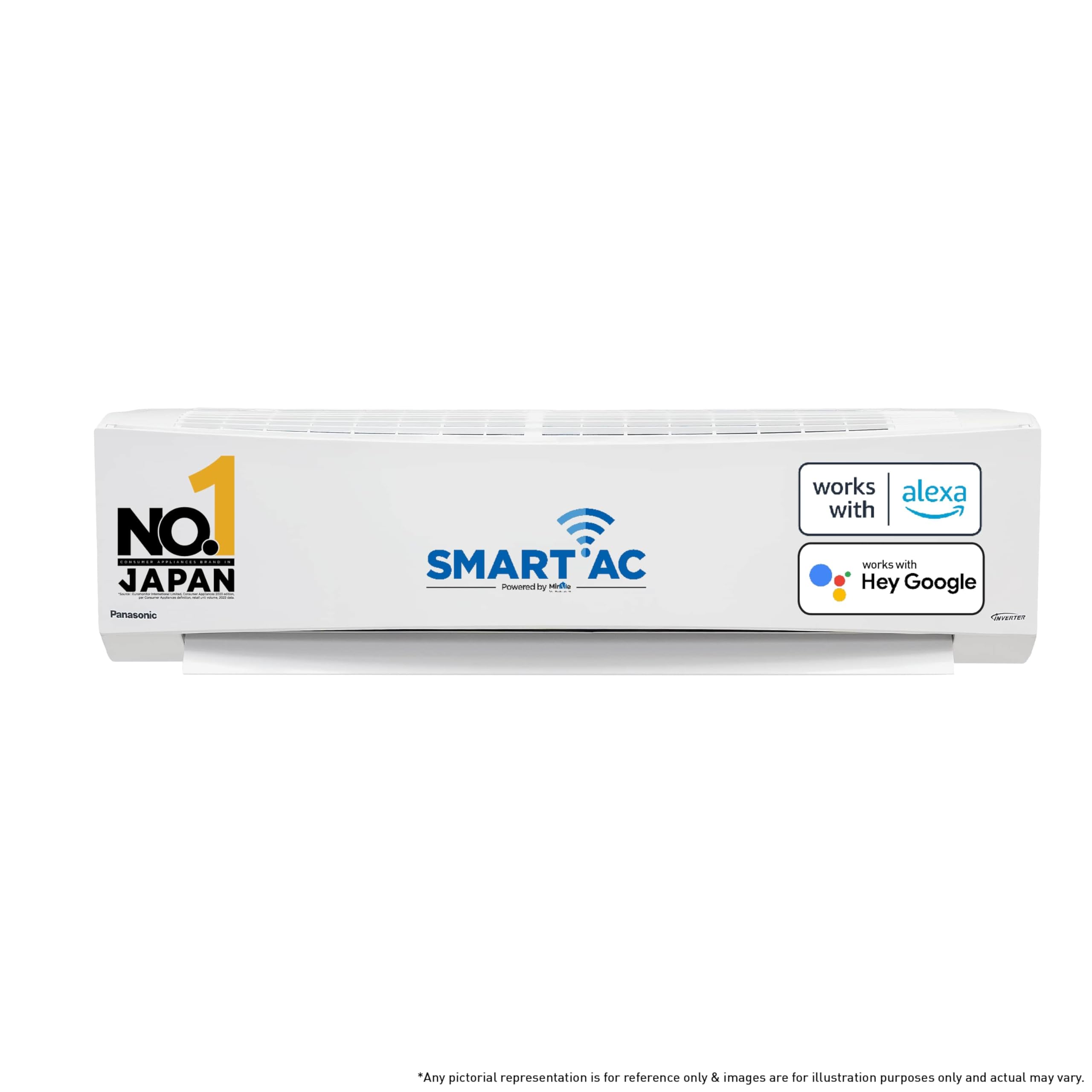Panasonic 1.5 Ton 5 Star Wi-Fi Inverter Smart Split AC (India's 1st Matter Enabled RAC, Copper Condenser, 7in1 Convertible, T