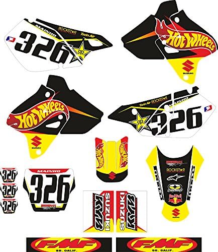 drz 400 h0tweels MOTO-X MX Decal Sticker Kit (Non OEM)
