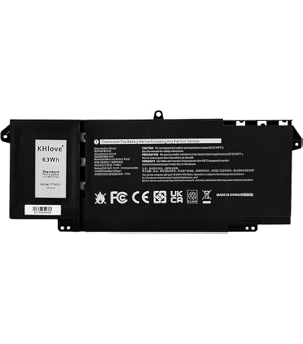 ANTIEE Replacement Battery for Dell Latitude 5320 7320 7420 7520 13 5320 (2 -in-1) Series TN2GY 0TN2GY 9JM71 4M1JN 1PP63 727CG HDGJ8 0HDGJ8 MHR4G CN Battery 0727C G CN-02TN2N GY 15,2 V, 4 cells