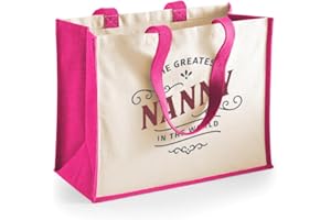 D DESIGN INVENT PRINT! Nanny Gift Bag Birthday Bag Personalised Present Nanny’s Day Gift Idea Funny Novelty Gift Nanny Keepsake 42 x 33 x 19cm