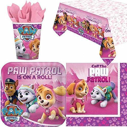Pink Paw Patrol Partygeschirr Pack für 8