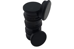 RIKAMA ONLINEVERSAND AUS EINER HAND RIKAMA Lot de 50 aimants ronds, 24 mm de diamètre, pour tableaux blancs et magnétiques, réfrigérateurs, armoires et autres surfaces en métal, force d’adhérence jusqu'à 10 pages A4 (noirs)