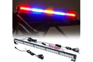 Xprite 30" LED Chase Strobe Light Bar, Offroad Safety Flashing Lightbar w/Running, Brake, Reverse and Turn Signal Lights for UTV, ATV, RZR, Polaris, Can-am, Yamaha, Side by Sides, 4x4, Trucks - RBYBR