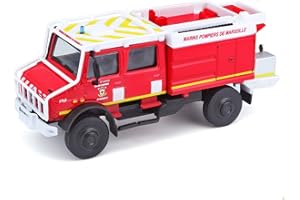 BBURAGO May Cheong 32017 1/55 mercedes benz unimog - marseille - présentoir de 18 pièces