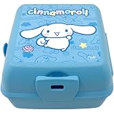 Wiggle Cinnamoroll Temalı Lisanslı 4 B&ouml;lmeli Plastik &Ccedil;ocuk Beslenme Kutusu - Yemek Saklama Kabı Kaşık ve &Ccedil;atallı