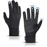 LERWAY Vinterhandskar Män Kvinna,Vinter Warma Handska Herr, Bvarta Termiska Cykling Pekskärm Handskar,Löpning Körning Sporter