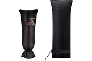 badaren Housse Robinet Extérieur, Couvercle Antigel pour d'Hiver, Housse de Robinet de Jardin Imperméable pour Protéger du Gel, Protection Exterieur