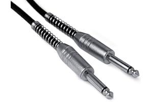 1m / 3ft Snakebite Professional Guitar/Instrument Cable. TS Jack to Jack Lead. Suitable for guitar, bass, keyboards etc