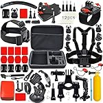 Leknes Basis Zubehör Bundle Set für Action Kamera sj4000 sj5000 und GOPRO HERO 5 4 3+ 3 2 1 QUMOX Xiaomi Yi APEMAN Rollei WiMiUS