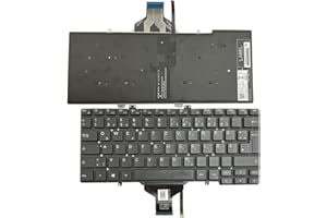 Gintai Ersatztaste Tastatur Deutsch Keyboard QWERTZ Backlit für Dell Latitude 7400 7410 5400 5401 5410 5411 3400 VWKCT 0VWKCT 7FYT7 07FYT7 PK132EE3B16 SN7282BL NSK-EWABC Hintergrundbeleuchtung