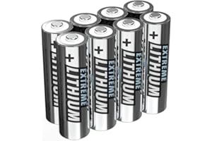 ANSMANN Extreme Lithium Batterie AA Mignon 8er Spar-Pack - 1,5V, LR6 - hohe Kapazität, extrem leicht, 700% mehr Power als herkömmliche Wegwerfbatterien - Topleistung auch bei extremsten Temperaturen