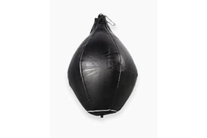 BOOMFIT Speed Ball Saco (Pera) de Boxeo, Unisex-Adult, Black, One Size