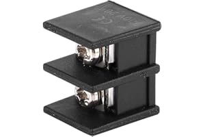 KADIMENDIUM 50 piezas bloques de terminales de barrera de cableado conector eléctrico de bloque de terminales de 2 pines 7,62 mm para placa de circuito de paso