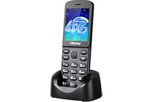 uleway 4G Volte Kabelloses Haustelefon und Seniorenhandy 2-in-1, Entsperrtes Handy mit Bluetooth, SIM-Karte Nötig, 1400 mAh Akku, Ideal für Senioren und als Ersatzgerät