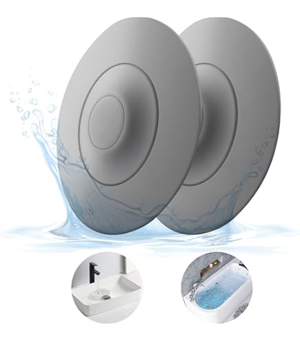 2 stuks afvoerstop, 42-45 mm, stop voor gootsteen, wasbakstopper, badstopper, ketting voor wastafel, spoelbak, keukenspoelbak