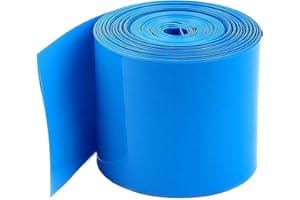 DAW21ONLINESHOP Gaine thermorétractable 2:1 1 mètre, différentes tailles au choix Bleu 3/4" 20mm/10mm