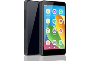 LUORAN Reproductor MP3 para niños con Controles Parenales, Spotify Kids, Spotify, Audible, Amazon Music, Libby, Reproductor de música MP4 IPS de 4,0" con Capacidad de hasta 512GB (Negro Oscuro)