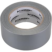 FIXMAN 189098 Robustes Gewebe-Klebeband 50 mm x 50 m, silber