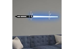 DFDVYE Support de sabre laser support mural en plexiglas transparent Katana stand sabre laser support mural Wand Wakizashi présentoir 2 couche, transparent