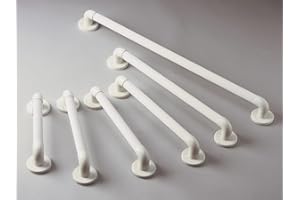 Homecraft Formowana karbowana szyna chwytowa, trwała szyna bezpieczeństwa z PCW i pomoc w poruszaniu się do łazienki dla osób starszych, niepełnosprawnych i niepełnosprawnych, mocowanie wewnątrz i na