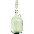 5L(1 Gallon) WINEMAKING Demijohn (Carboy) with Handle,AIRLOCK&Bung,
