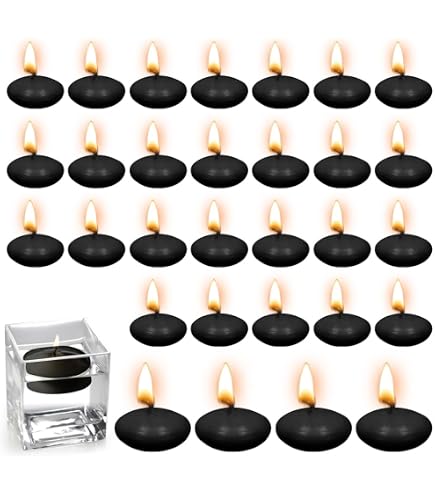 Lot De 50 Bougies Flottantes Non Parfumées WANDGU - Bougies Chauffe-Plat Blanches Pour Saint-Valentin, Mariage, Noël Et Dîners Romantiques