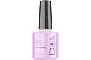 KINND. Quick Dry Nail Polish | Social Butterfly, 8ml | Rapid Drying Nail Varnish | No UV/LED Required | 12 Free, Cruelty Free, Vegan, Made in UK