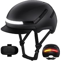 KINGLEAD Fahrradhelm mit Licht für Erwachsene, NTA 8776 & CE, LED Blinker mit Fernbedienung, USB-C Front- & Rücklicht, Visier, E-Bike Helm Herren Damen für City & S-Pedelec Sport & Freizeit